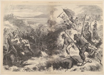 Een zwart regiment in actie uit Harper