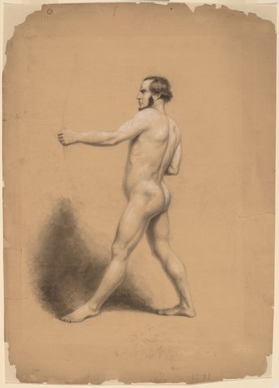 Boogschutter, Naaktstudie door Thomas Nast