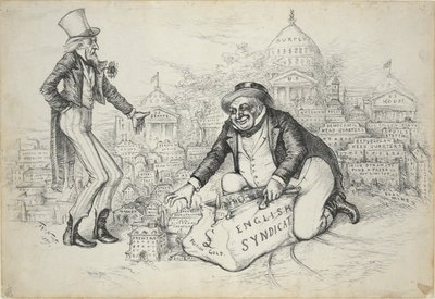 Engels syndicaat (Brits goud) door Thomas Nast