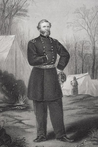 Portret van generaal George Henry Thomas (1816-70) door Thomas Nast