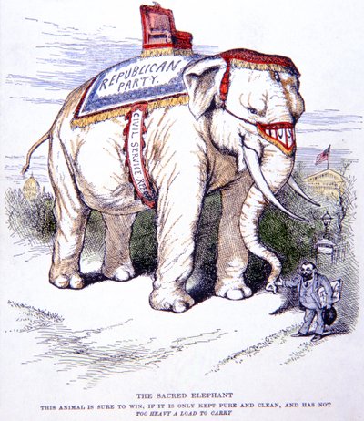 De Heilige Olifant door Thomas Nast
