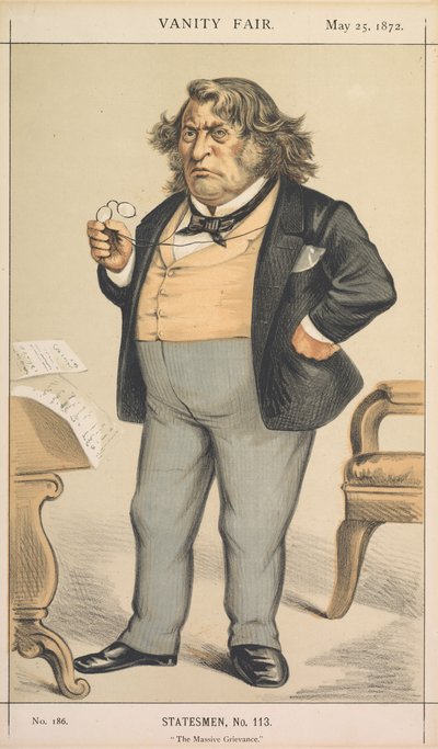 Vanity Fair: Statesman, nr. 113 "The Massive Grievance". door Thomas Nast