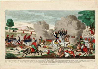 De slag bij Friedland. Een aanval van de Russische Leib Garde op 14 juni 1807 - Naudet, Thomas Charles door Thomas Naudet