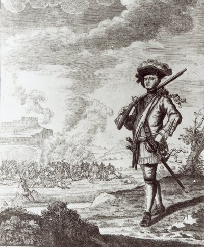 Kapitein Henry Morgan bij de plundering van Panama in 1671, ca. 1734 door Thomas Nicholls