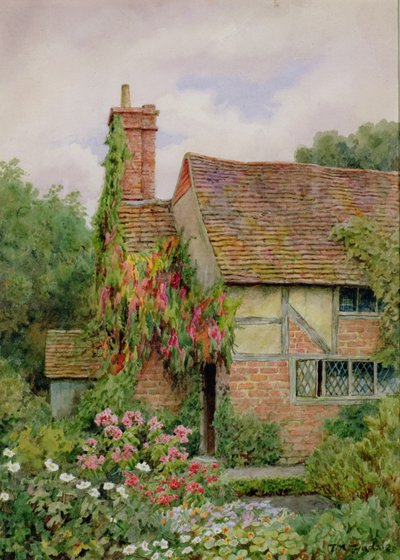 Een Oud Werelds Cottage Tuin door Thomas Nicholson Tyndale