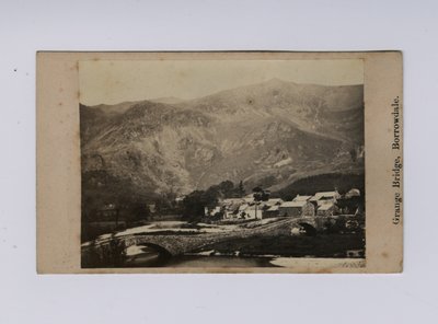 Grange Bridge, Borrowdale (zw/w foto) door Thomas Ogle