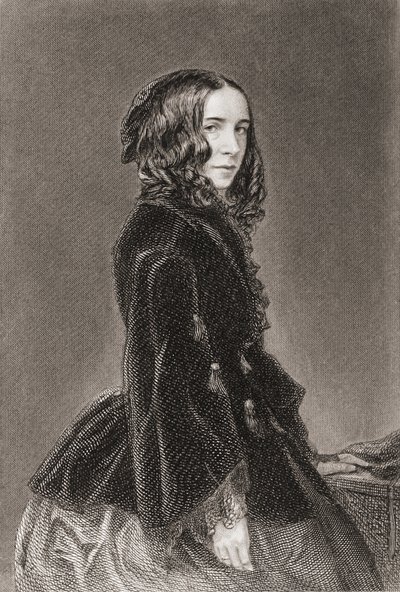 Elizabeth Barrett Browning, Gedichtenbundel I, gravure door Thomas Oldham Barlow