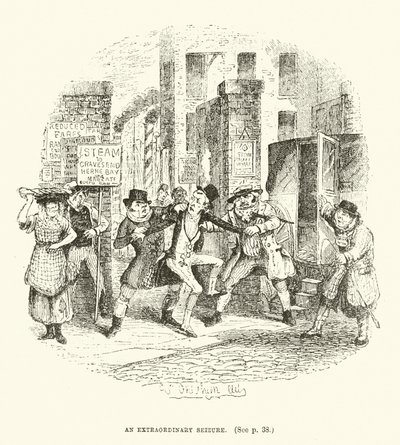 Illustratie voor Valentine Vox (gravure) door Thomas Onwhyn