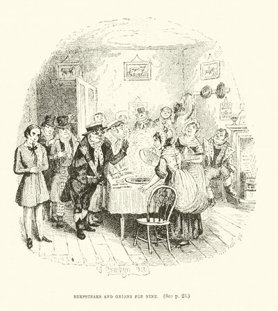 Illustratie voor Valentine Vox door Thomas Onwhyn