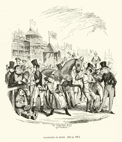 Illustratie voor Valentine Vox (gravure) door Thomas Onwhyn
