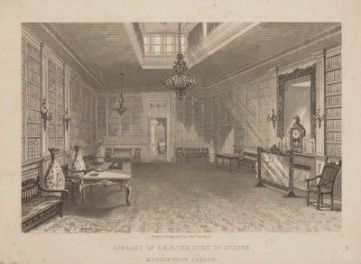 De Sussex-bibliotheek door Thomas Onwhyn