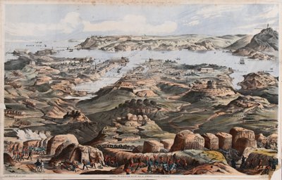 Uitzicht op Sebastopol vanaf de Britse belegeringswerken, de Sailor