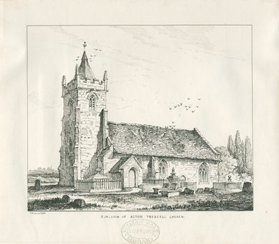 Acton Trussell Kerk door Thomas Peploe Wood