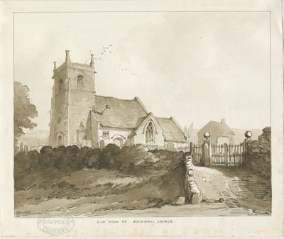 Bucknall Kerk door Thomas Peploe Wood