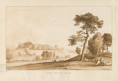 Chartley Kasteel, 1837 door Thomas Peploe Wood