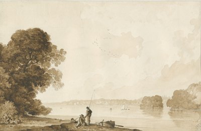 Chillington Park - Vijver door Thomas Peploe Wood