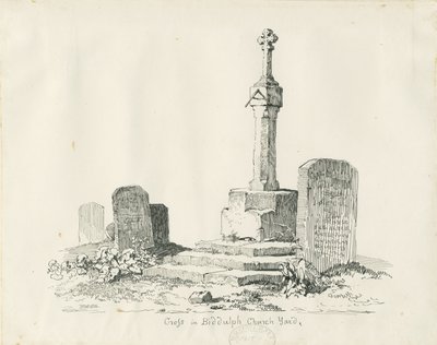Kruis in Biddulph Kerkhof door Thomas Peploe Wood