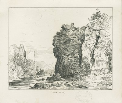 Dovedale - landschap door Thomas Peploe Wood