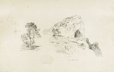 Dovedale - landschap door Thomas Peploe Wood