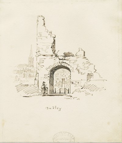 Dudley Kasteel - De Donjon door Thomas Peploe Wood