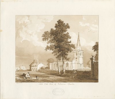 Rolleston Kerk door Thomas Peploe Wood