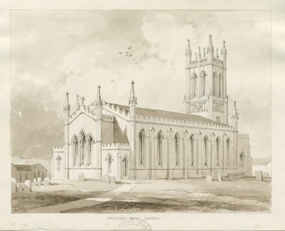 Shelton Kerk door Thomas Peploe Wood