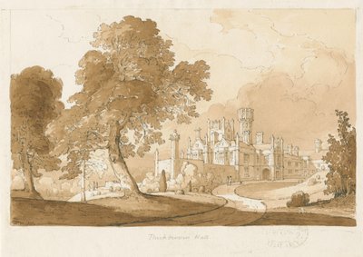"Thickbroom Hall" [Manley Hall] door Thomas Peploe Wood