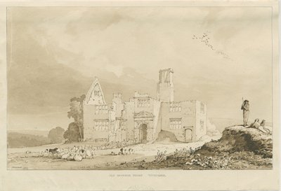 Tittensor - Oud Landhuis, 1837 door Thomas Peploe Wood