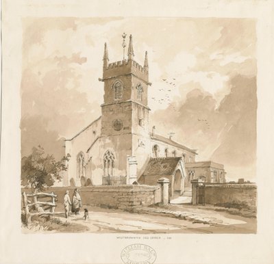 West Bromwich Kerk ["Oud"] door Thomas Peploe Wood