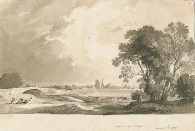Weston-on-Trent - Veraf Zicht door Thomas Peploe Wood