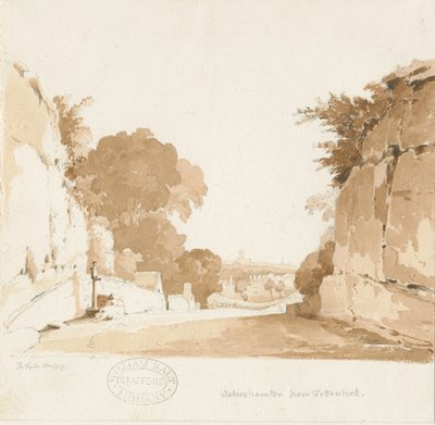 Wolverhampton - Ver Uitzicht vanaf Tettenhall door Thomas Peploe Wood