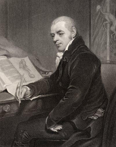 Joshua Brookes, gegraveerd door H. Cook, uit 
