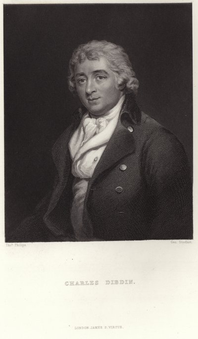Portret van Charles Dibdin door Thomas Phillips