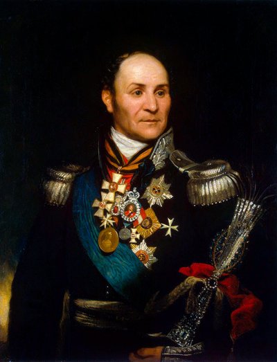 Portret van Graaf Matvei Ivanovich Platov, 1757-1818, 1814 door Thomas Phillips