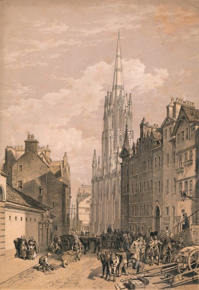 Nieuwe Vergaderzaal, Edinburgh, ca. 1875 door Thomas Picken