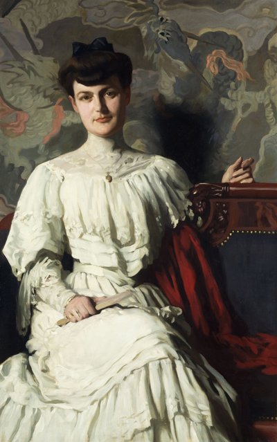Portret van Marthe Hientz, ca. 1906 door Thomas Pollock Anschutz
