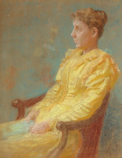 Portret van de vrouw van de kunstenaar 1893 door Thomas Pollock Anshutz