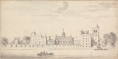 Lambeth Palace vanaf de overkant van de rivier door Thomas Priest