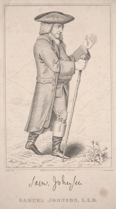 Samuel Johnson, Op zijn Hooglandtour in 1773 door Thomas Priscott