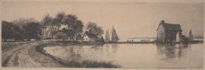 Landschap door Thomas Rathbone Manley