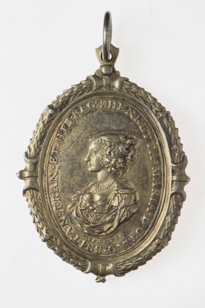 Charles I en Henrietta Maria aanhangersbadge, ca. 1649 door Thomas Rawlins