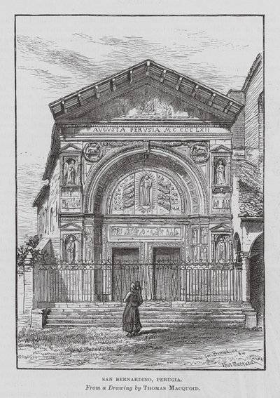 San Bernardino, Perugia door Thomas Robert Macquoid