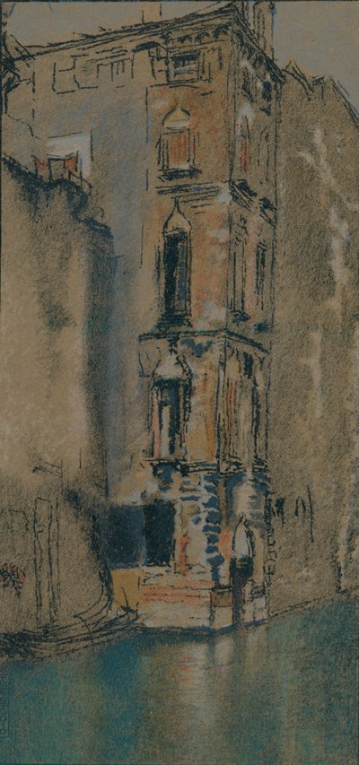De Oude Marmeren Hal, Venetië, ca. 1904 door Thomas Robert Way