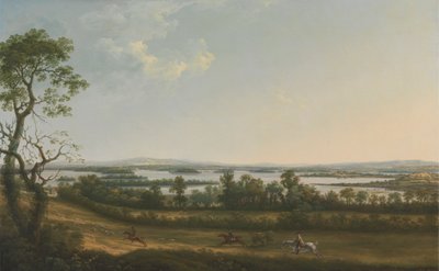 Lough Erne vanaf Knock Ninney, met Bellisle in de verte, County Fermanagh, Ierland door Thomas Roberts