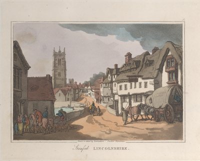 Stamford Lincolnshire, uit Schetsen uit de Natuur door ThomasThomas Rowlandson, Joseph Constantine Stadler Thomas Rowlandson, Joseph Constantine Stadler