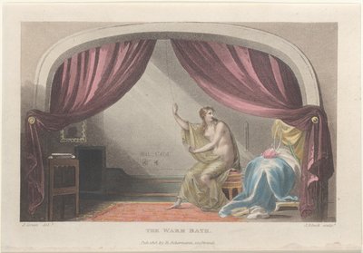 Het Warme Bad, uit Poetische Schetsen van Scarborough, 1813 door Thomas Rowlandson, Joseph Constantine Stadler, J. Bluck