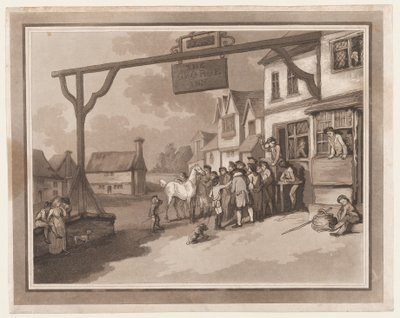 Crawley Een Excursie naar Brighthelmstone, 1 juni 1790 door Thomas Rowlandson, Samuel Alken