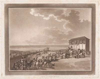 Racebaan Een excursie naar Brighthelmstone door Thomas Rowlandson, Samuel Alken