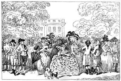 1784, of de mode van de dag, 1784 door Thomas Rowlandson