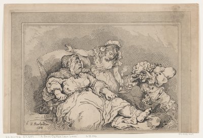 Een Koppelaarster op haar Laatste Benen, 1792 door Thomas Rowlandson